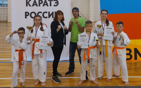Гусевские спортсмены на областных соревнованиях по каратэ «Балтийская волна»
