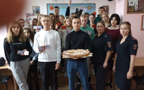 В ряды отряда «Щит» вступили 12 студентов