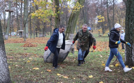 Сегодня в Гусеве прошёл общегородской субботник