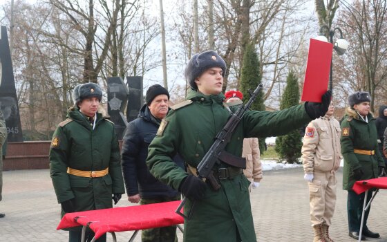 В Гусеве прошла торжественная присяга молодого пополнения
