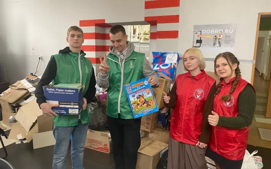 В Гусеве волонтёры собрали около 500 кг макулатуры