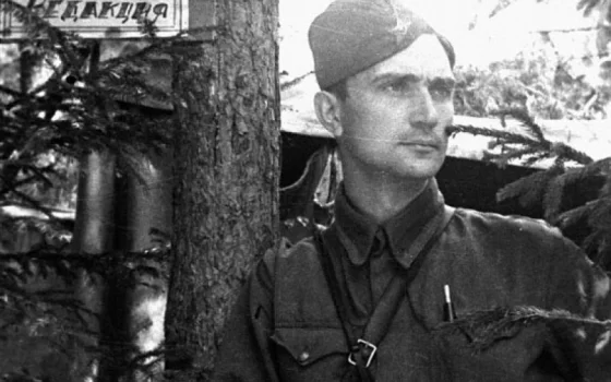 Военный фотокорреспондент гвардии сержант Минкевич Владимир Николаевич