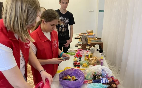 В муниципальным добровольческом штабе прошёл фестиваль дарения «Мы вместе»
