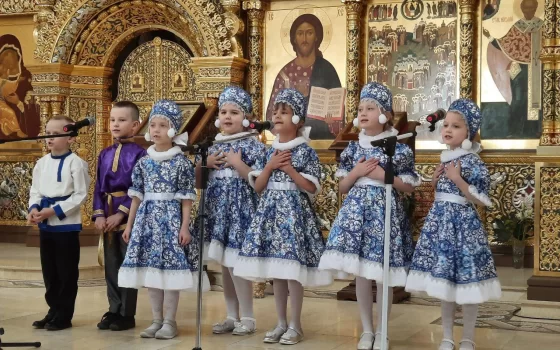 В Храме Всех Святых прошел детский Пасхальный концерт