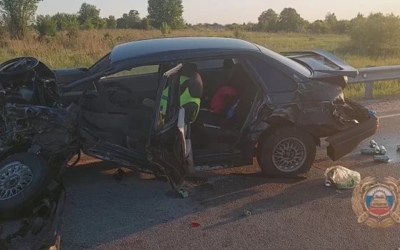 На окраине Гусева столкнулись легковой и грузовой автомобили, есть пострадавшие