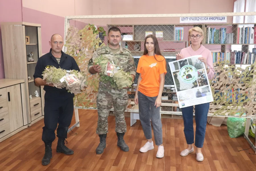 Гусевские волонтёры передали маскировочные сети бойцам в зону СВО