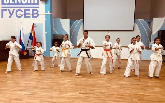 Гусевские каратисты провели показательные выступления, приуроченные ко Дню отца