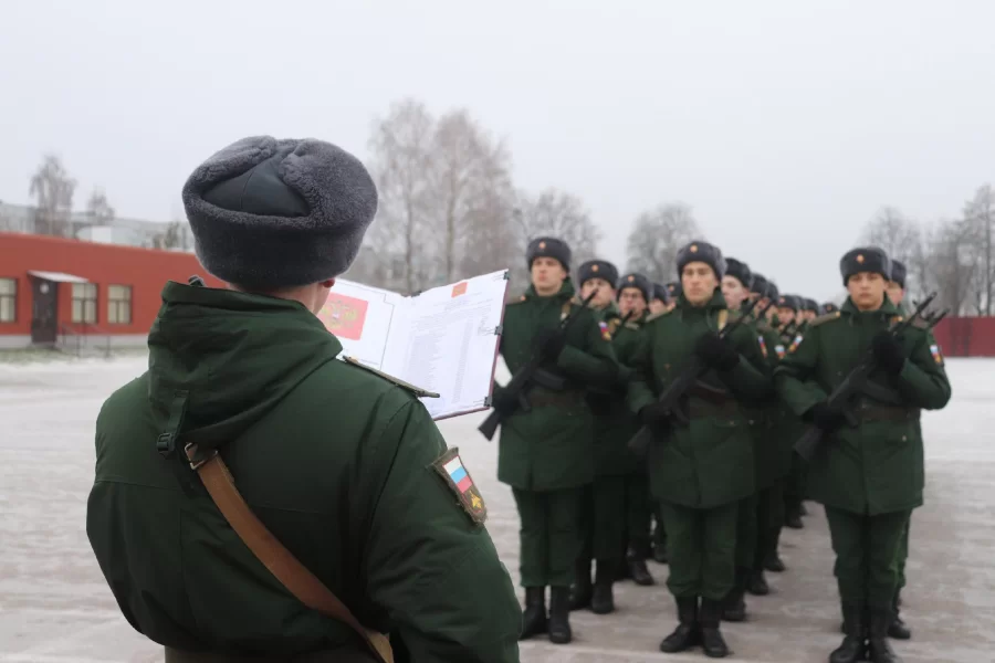 В Гусеве прошла присяга осенних призывников