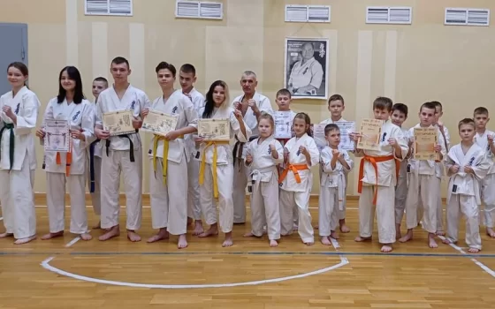 Гусевские каратисты провели праздничную тренировку