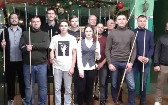 В Гусеве прошли Новогодние турниры по бильярду