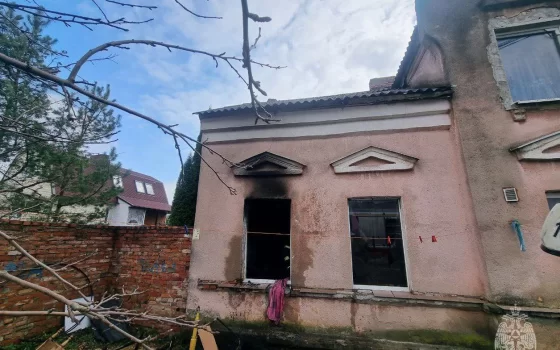 В Гусеве пожарные спасли подростка и собаку