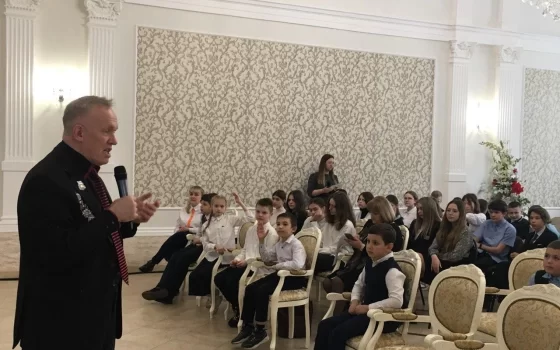 В ДЮЦ прошла встреча с ветераном космодрома «Байконур» Андреем Ивановичем Кочкиным