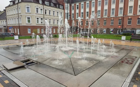 Фонтан на главной площади города заработает 1 мая
