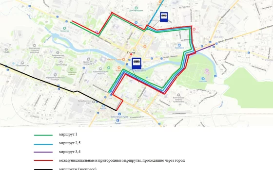 В Гусеве в предстоящие праздники меняется схема движения общественного транспорта