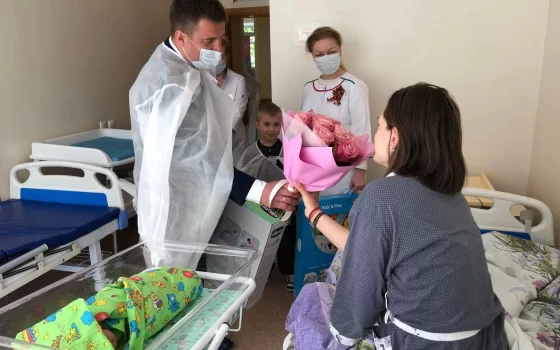 Сегодня одна из гусевских семей стала многодетной