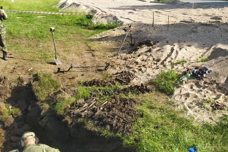 В Гусевском районе обнаружили останки 23 солдат времён Великой Отечественной войны