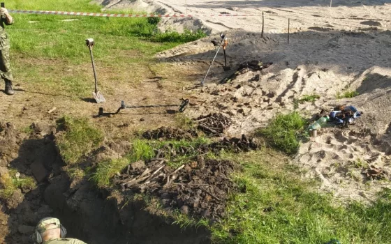 В Гусевском районе обнаружили останки 23 солдат времён Великой Отечественной войны