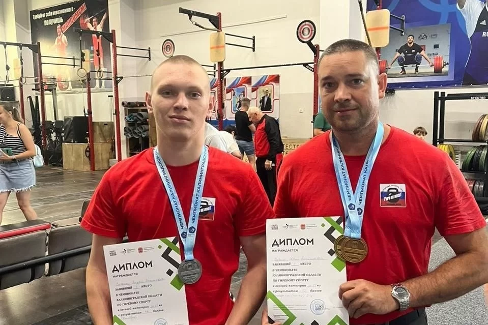 Гусевские гиревики в призах Чемпионата Калининградской области по гиревому спорту