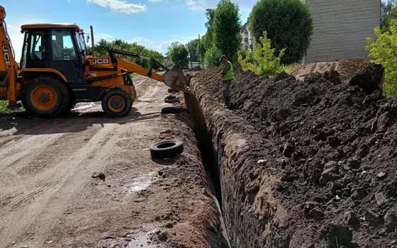 В Гусеве на нескольких участках проходит реконструкция водопроводной сети