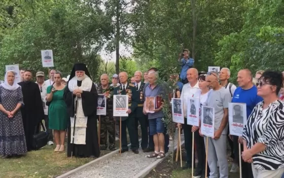 На захоронении у Лощинки отдали дань памяти солдатам Первой мировой войны
