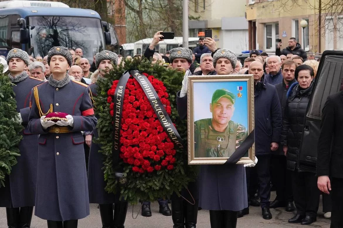 В Калининграде простились с офицером Гусевской войсковой части Сергеем Чебнёвым