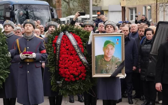 В Калининграде простились с офицером Гусевской войсковой части Сергеем Чебнёвым