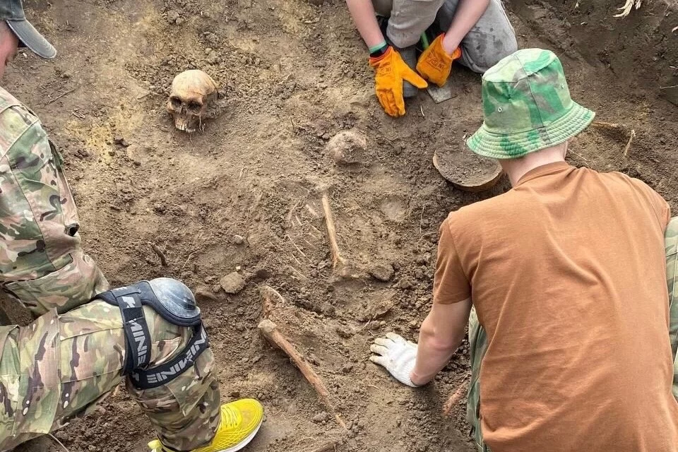 Гусевские поисковики обнаружили санитарное захоронение воинов Красной армии