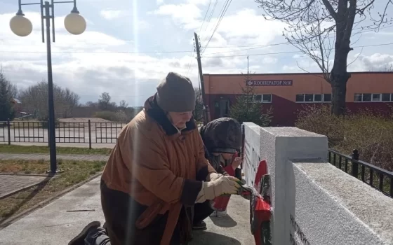 В Гусевском округе проходит акция по благоустройству воинских захоронений