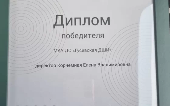 Гусевская ДШИ — победитель Областного смотра-конкурса