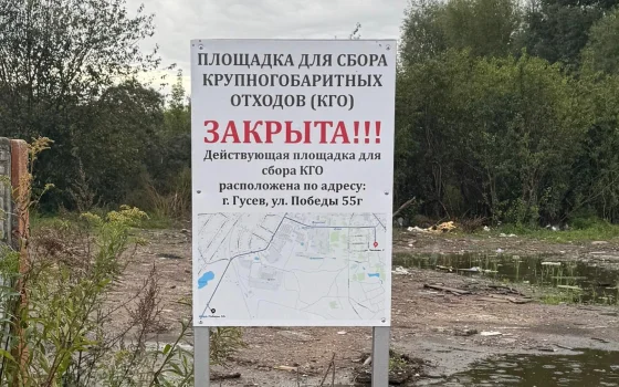 Жителей Гусева информируют о правилах утилизации крупногабаритного мусора