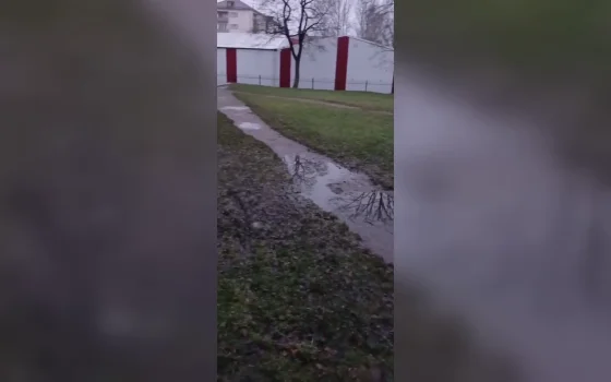 Жители Гусева пожаловались на состояние тропинки к школе и детсаду