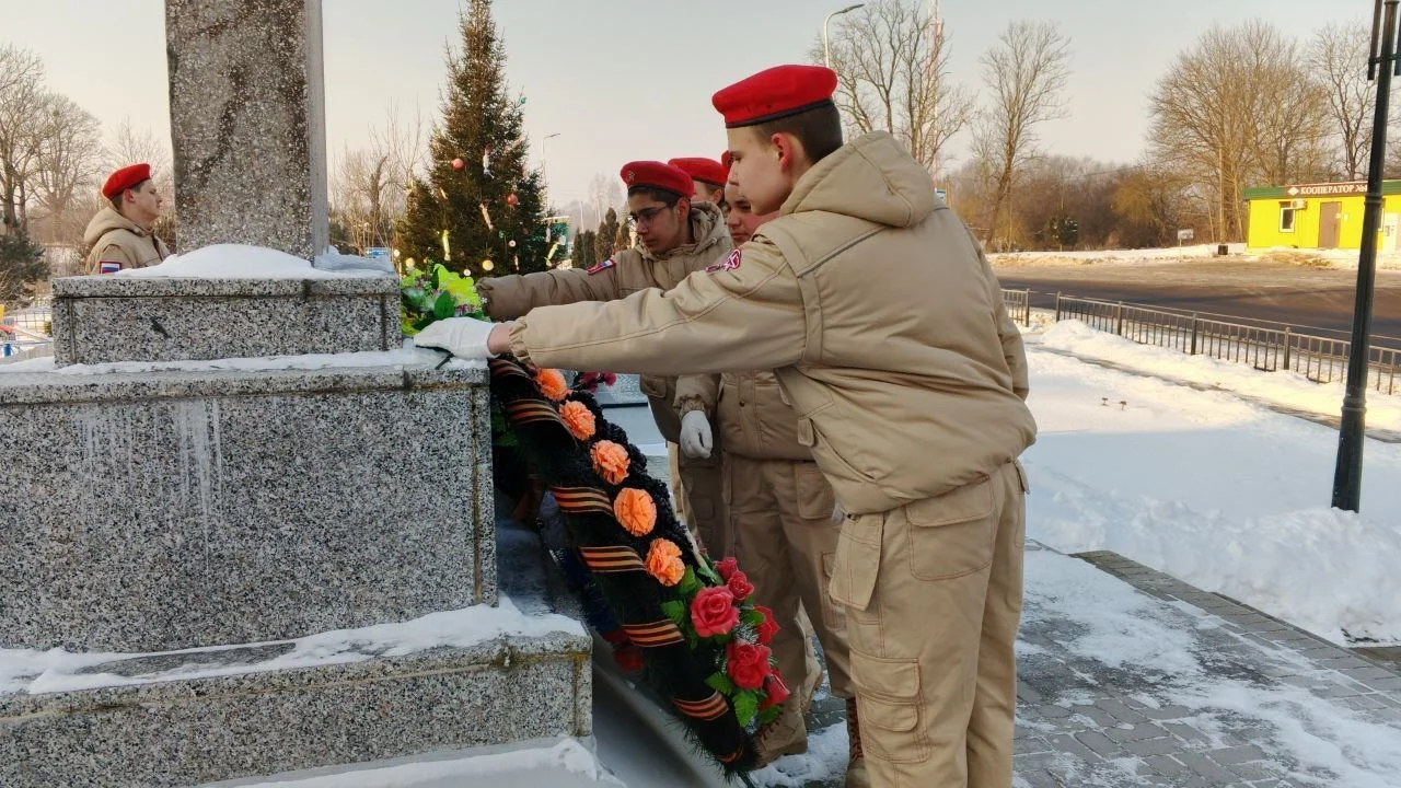 Жители Гусевского округа почтили память павших в январских боях 1945 года
