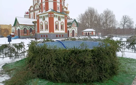 В Гусеве завершили установку купели для предстоящих Крещенских купаний