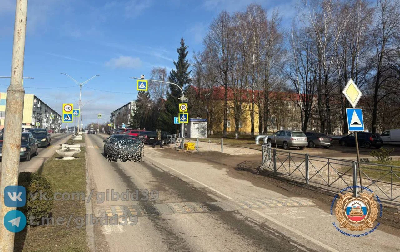 В Гусеве на пешеходном переходе сбили десятилетнюю девочку