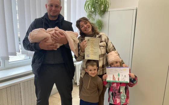 В гусевском ЗАГСе торжественно зарегистрировали пополнение в семье Беляевых