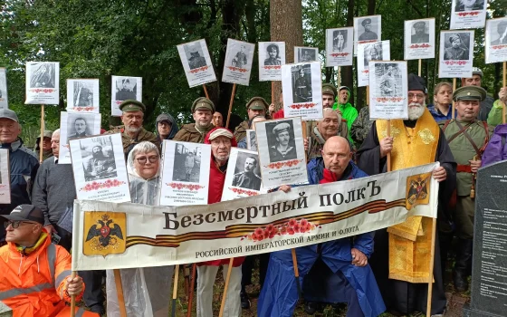 В Гаврилово прошёл сбор «Бессмертного полка Российской императорской армии и флота»