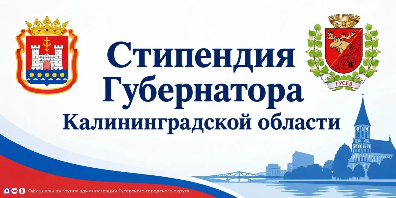 Восемь юных жителей Гусевского округа стали получателями губернаторской стипендии